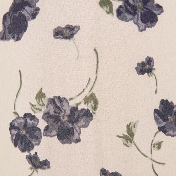 NWT Reformation Sable Dress in Cream/Blue Floral - Picture 5 of 8